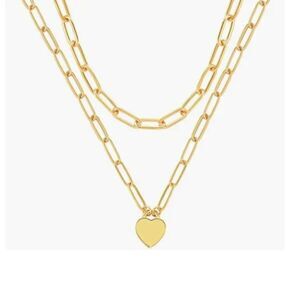 Cute Heart Necklace Tiny 14k Gold Heart Pendant Choker Necklaces Small Gold Love